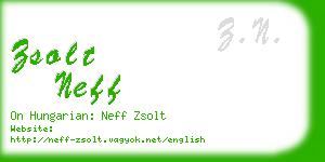 zsolt neff business card